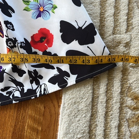 Vintage Bespoke Butterfly Print Fit and Flare Dress M EUC - Picture 13 of 13